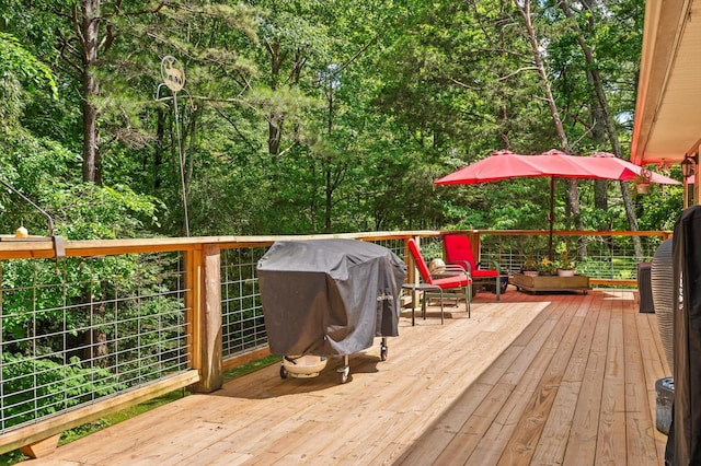 204 Chapman Ct, La Fayette, GA 30728 - deck with a grill