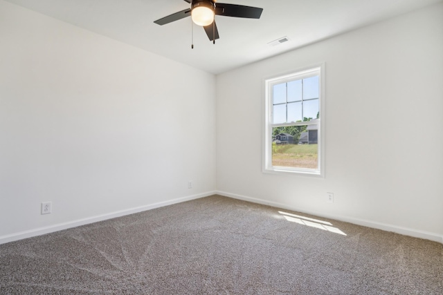 1441 Isaiah Dr, Clarksville, TN 37042 - spare room featuring carpet floors, ceiling fan, and baseboards