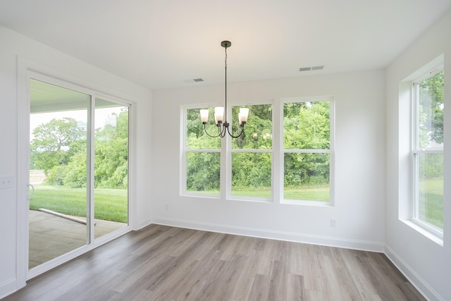 2370 Williamsport Lndg, Columbia, TN 38401 - unfurnished sunroom featuring a chandelier