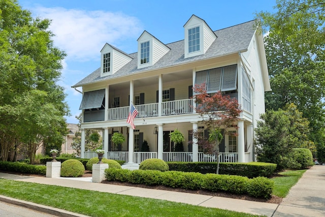 1616 Championship Blvd, Franklin, TN 37064 - view of front of property featuring covered porch, a balcony, and roof with shingles