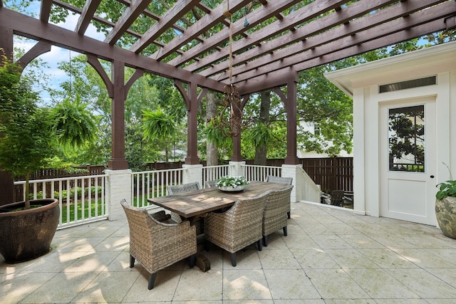 1616 Championship Blvd, Franklin, TN 37064 - view of patio with outdoor dining area and a pergola