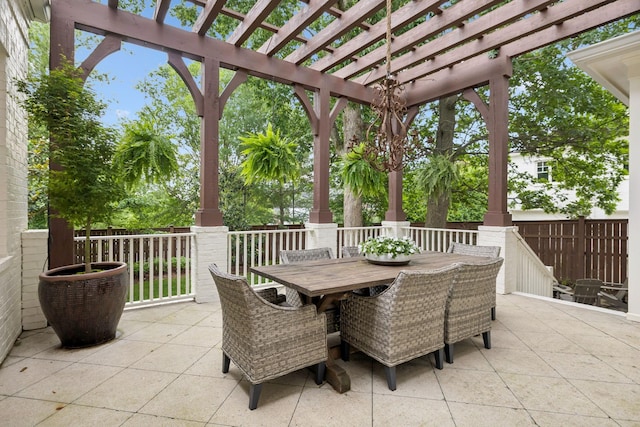 1616 Championship Blvd, Franklin, TN 37064 - view of patio / terrace featuring a pergola and outdoor dining area
