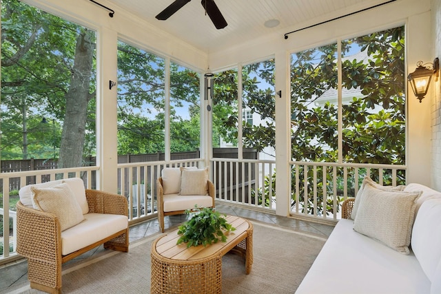 1616 Championship Blvd, Franklin, TN 37064 - sunroom / solarium with ceiling fan and healthy amount of natural light