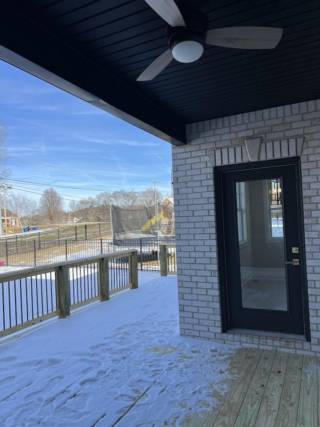 281 Bluebell Dr, Clarksville, TN 37043 - deck featuring ceiling fan