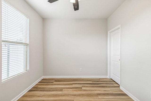 913 Battleview Pl, Murfreesboro, TN 37128 - unfurnished room with ceiling fan, plenty of natural light, and light wood-type flooring