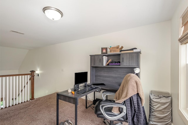 201 Hart Ln, Lebanon, TN 37087 - carpeted office featuring lofted ceiling