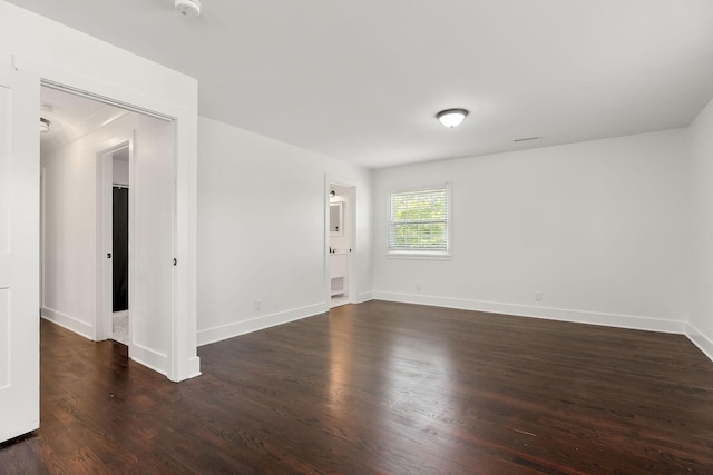 1508 Barnes Dr, Cookeville, TN 38501 - empty room with dark wood-style floors and baseboards