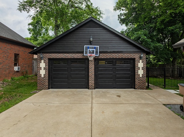 1702 Stokes Ln, Nashville, TN 37215 - garage with driveway and cooling unit