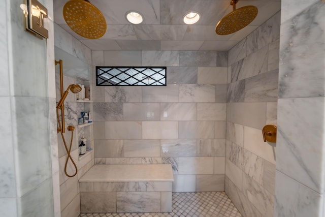 1702 Stokes Ln, Nashville, TN 37215 - full bathroom featuring a tile shower