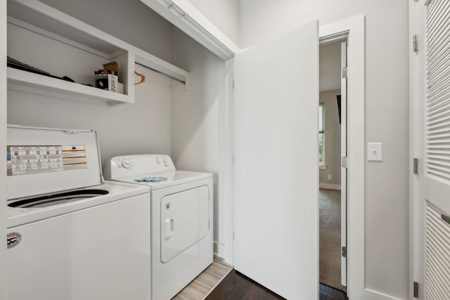 64 Fern Ave Unit 3, Nashville, TN 37207 - laundry room with washing machine and clothes dryer and light wood finished floors