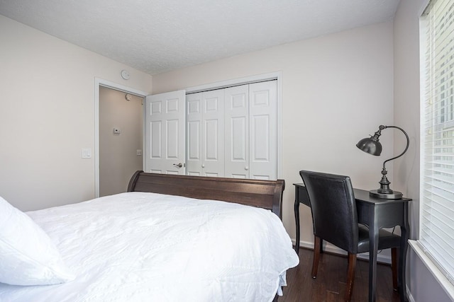 1077 Kathryn Rd, Mount Juliet, TN 37122 - bedroom with dark wood-style flooring and a closet