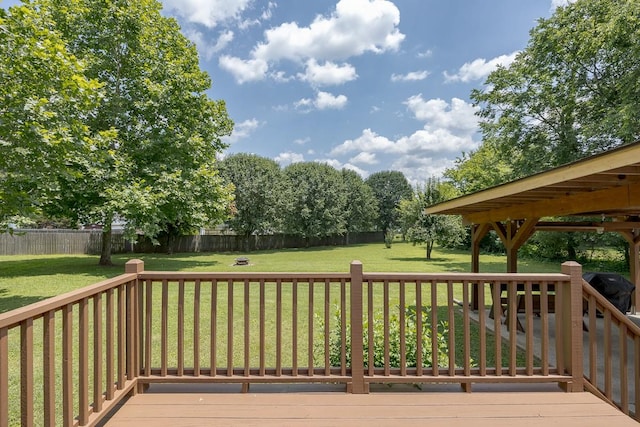 1077 Kathryn Rd, Mount Juliet, TN 37122 - wooden deck with a grill
