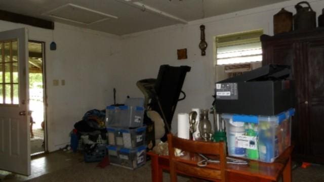 106 Log Home Ln, Moss, TN 38575 - miscellaneous room with attic access