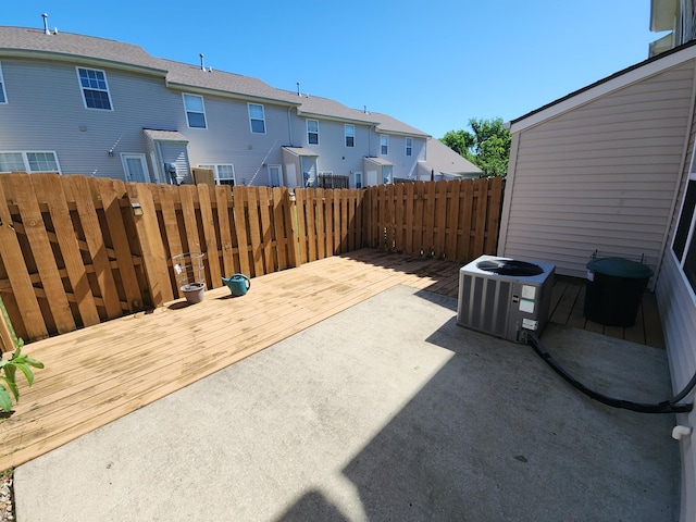 1101 Downs Blvd Unit 312, Franklin, TN 37064 - view of patio / terrace featuring central AC unit, a residential view, and a deck