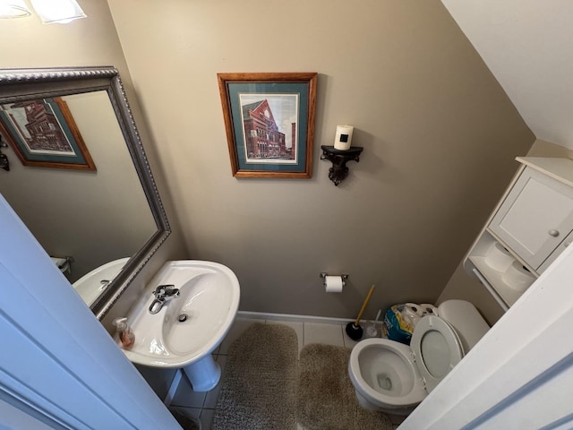 1101 Downs Blvd Unit 312, Franklin, TN 37064 - bathroom featuring tile patterned flooring, toilet, and baseboards