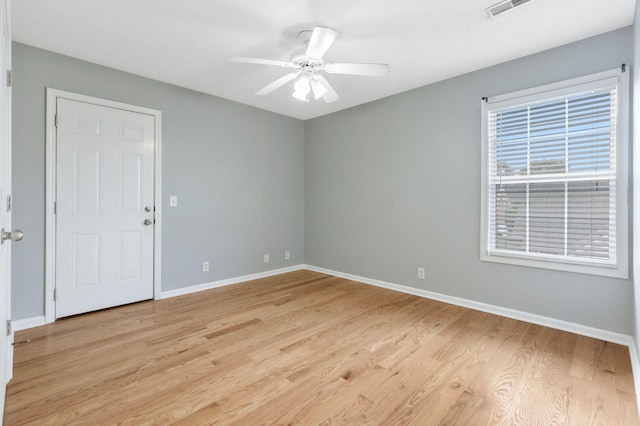 193 Red Jacket Trce, Murfreesboro, TN 37127 - empty room with light wood-style floors, baseboards, and ceiling fan