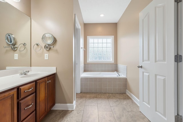 193 Red Jacket Trce, Murfreesboro, TN 37127 - bathroom featuring vanity, a bath, and baseboards