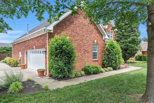 193 Red Jacket Trce, Murfreesboro, TN 37127 - view of home's exterior featuring brick siding, concrete driveway, an attached garage, and a shingled roof