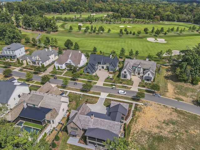 7313 Harlow Dr, College Grove, TN 37046 - aerial perspective of suburban area featuring a local golf course
