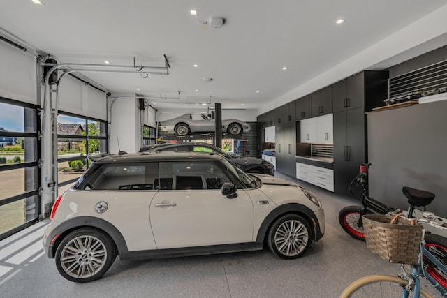 7313 Harlow Dr, College Grove, TN 37046 - garage featuring recessed lighting