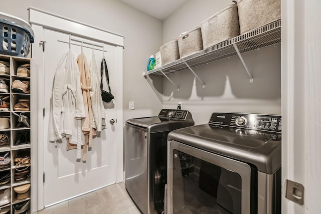 6404 Mottled Duck Dr, Murfreesboro, TN 37128 - washroom featuring washer and clothes dryer and light tile patterned floors