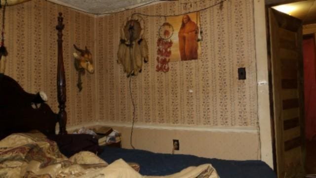 105 Log Home Ln, Moss, TN 38575 - bedroom featuring wallpapered walls