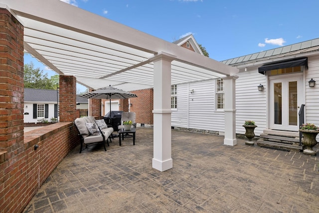 224 3rd Ave S, Franklin, TN 37064 - view of patio featuring a pergola and outdoor lounge area