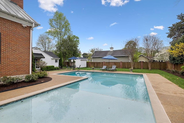 224 3rd Ave S, Franklin, TN 37064 - view of swimming pool featuring a fenced backyard and a patio area