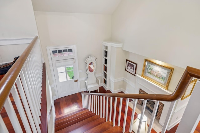 224 3rd Ave S, Franklin, TN 37064 - stairway featuring wood finished floors