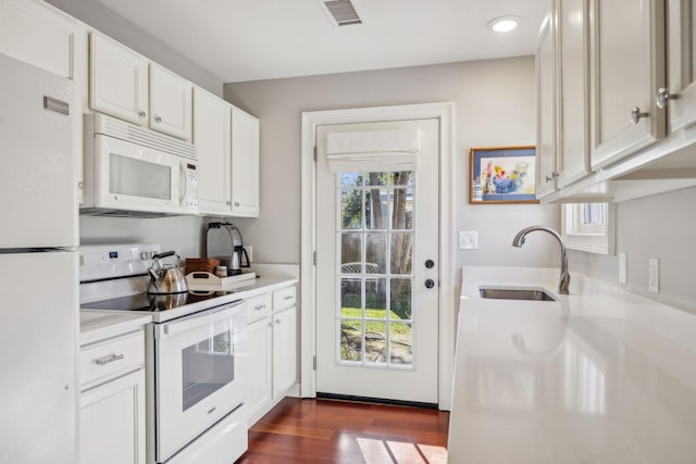 224 3rd Ave S, Franklin, TN 37064 - kitchen with white appliances, a sink, light countertops, healthy amount of natural light, and recessed lighting