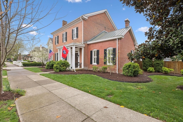 224 3rd Ave S, Franklin, TN 37064 - view of front of property featuring a chimney and brick siding