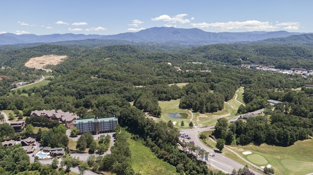 818 Golf View Blvd Unit 1303, Pigeon Forge, TN 37863 - bird's eye view of a mountainous background, a forest, and a local golf course