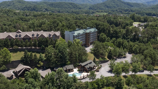 818 Golf View Blvd Unit 1303, Pigeon Forge, TN 37863 - bird's eye view of a forest, a mountainous background, and a pool area