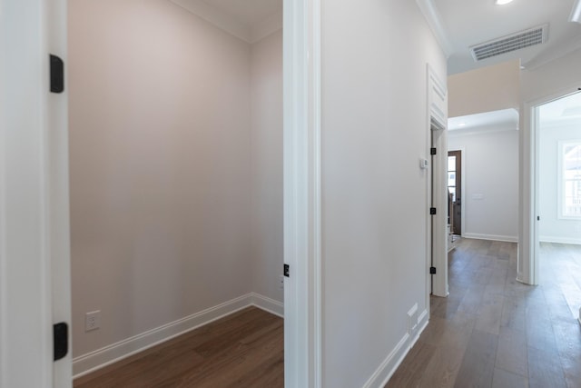 3168 Long Branch Cir, Franklin, TN 37064 - corridor featuring wood finished floors, baseboards, and ornamental molding