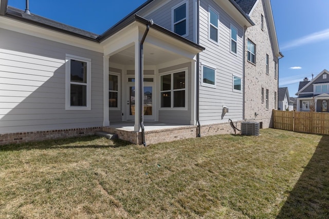 3168 Long Branch Cir, Franklin, TN 37064 - back of house featuring cooling unit and a patio area