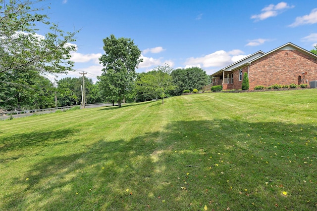 2952 Carters Creek Station Rd, Columbia, TN 38401 - view of green lawn with central air condition unit