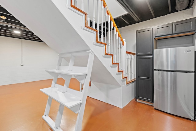 2952 Carters Creek Station Rd, Columbia, TN 38401 - stairs with finished concrete floors