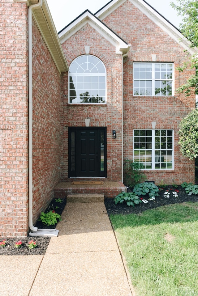 307 Fletcher Ct, Franklin, TN 37067 - doorway to property with brick siding