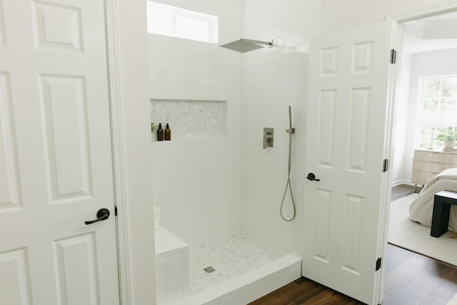 307 Fletcher Ct, Franklin, TN 37067 - full bath with ensuite bathroom, wood finished floors, and walk in shower