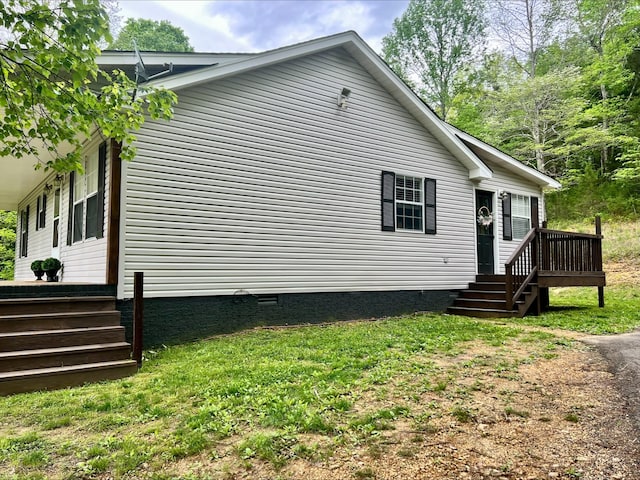831 Harris Rd, Dickson, TN 37055 - view of home's exterior with crawl space