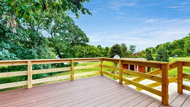 110 Lynn Ln, Old Hickory, TN 37138 - view of wooden deck