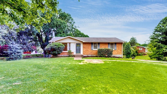 110 Lynn Ln, Old Hickory, TN 37138 - view of front of property featuring brick siding and a front lawn