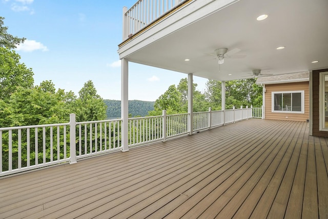 1853 Lafever Ridge Rd, Silver Point, TN 38582 - deck with ceiling fan