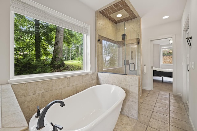 1853 Lafever Ridge Rd, Silver Point, TN 38582 - ensuite bathroom with a freestanding bath and a stall shower