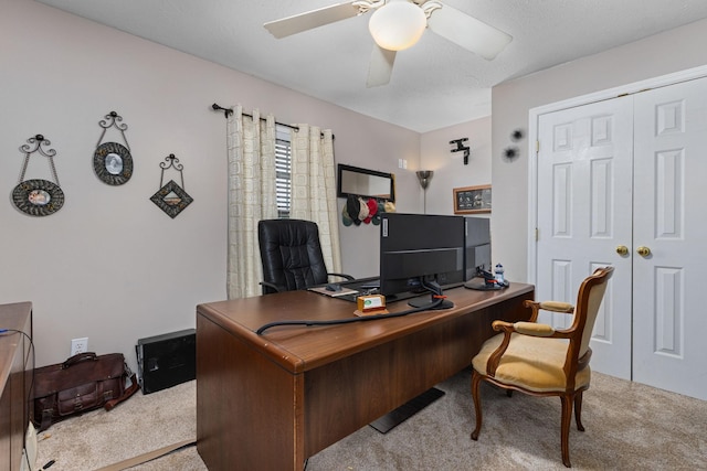 154 Jasons Way, Leoma, TN 38468 - office with carpet flooring and a ceiling fan