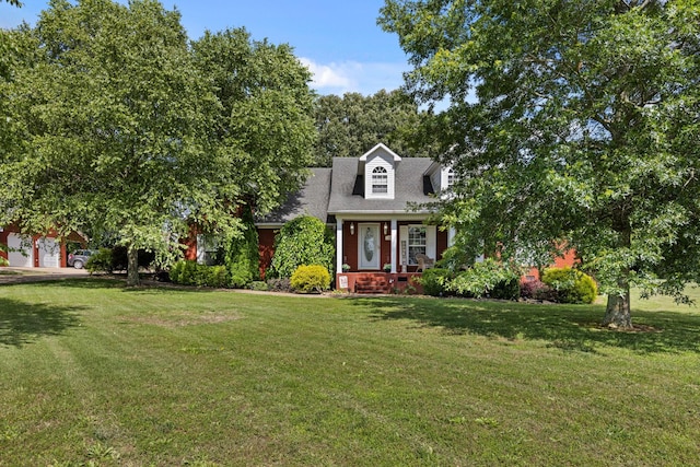 154 Jasons Way, Leoma, TN 38468 - view of front of home with a front yard, a porch, and roof with shingles