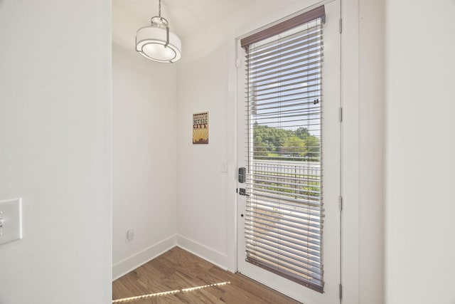 3746 Central Pike Unit 15, Hermitage, TN 37076 - entryway with baseboards and wood finished floors