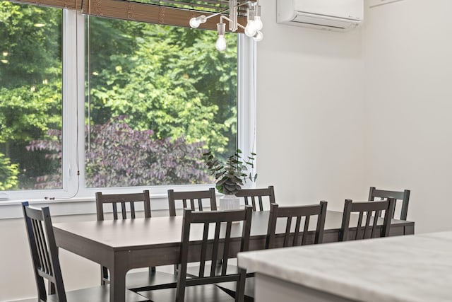 3746 Central Pike Unit 15, Hermitage, TN 37076 - dining room with a wall mounted air conditioner