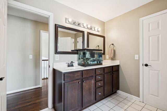 119 Abercairn Dr, Franklin, TN 37064 - bathroom featuring double vanity, baseboards, and tile patterned flooring