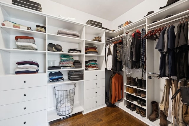 119 Abercairn Dr, Franklin, TN 37064 - walk in closet featuring dark wood-style floors